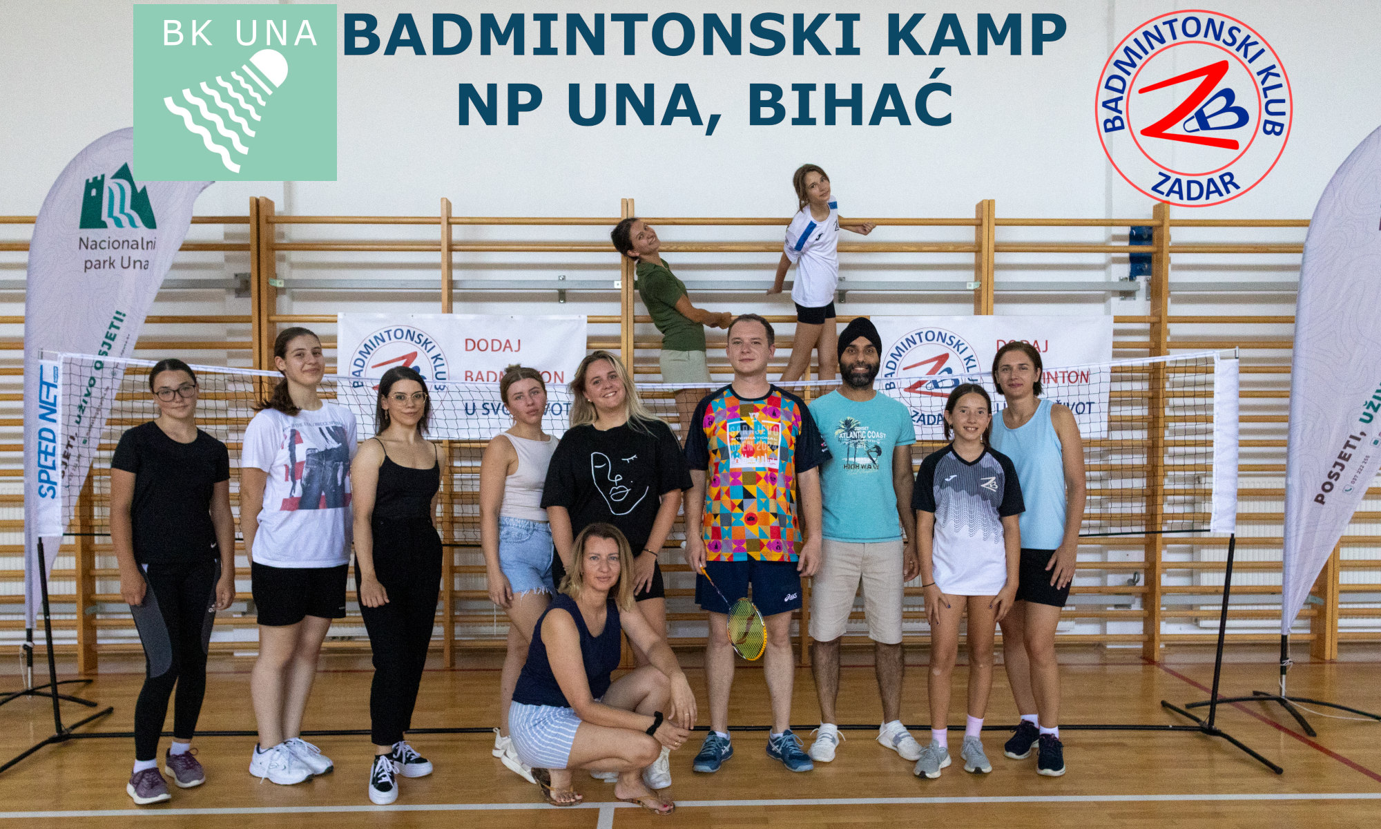 Prvi zajednički Badminton kamp u NP Una, Bihać